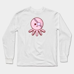 Kawaii Pirate Octopus Long Sleeve T-Shirt
